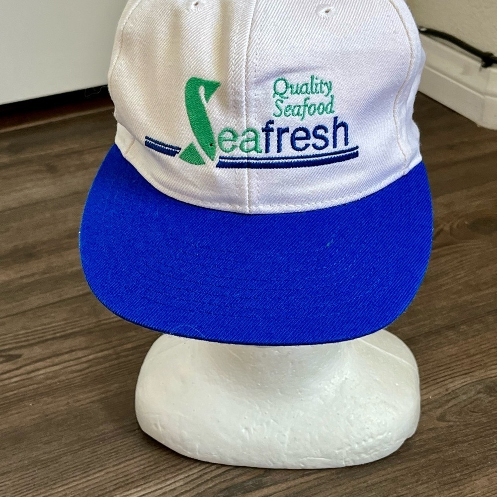 OTTO White Cap with Blue Accents